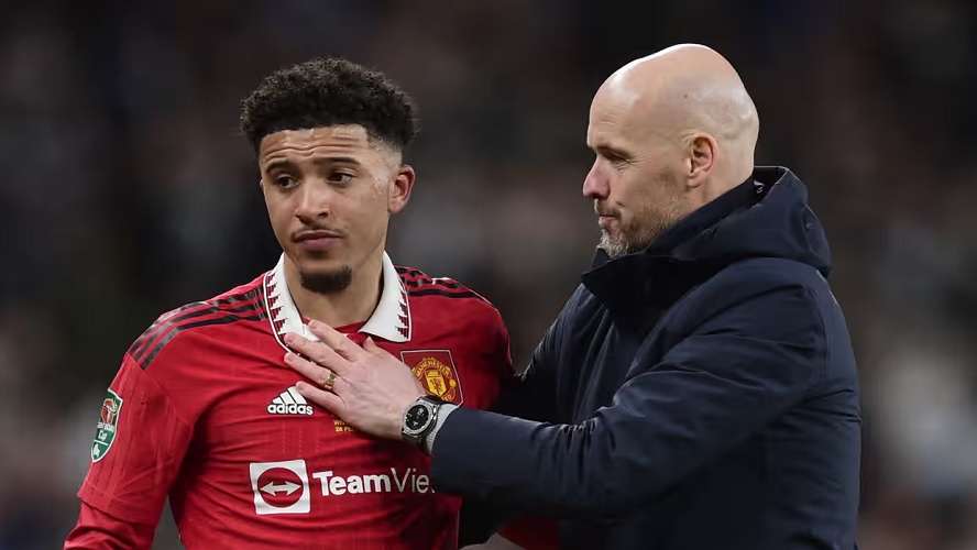 Manchester United Boss Erik Ten Hag Opens Up About Jadon Sancho Issues