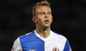 Blackburn striker Jordan Rhodes is being linked with a move to Premier league Swansea City