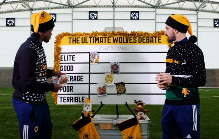 Wolves Defender Nelson Semedo And Midfielder Ruben Neves In The Ultimate Wolves Christmas Debate Portugal Edition Video Gadget Clock