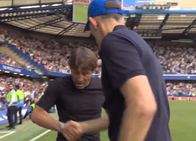 Antonio Conte and Thomas Tuchel clash after Tottenham Hotspur escape defeat to Chelsea (Video)