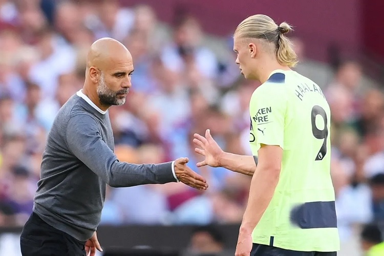 'He's still here' - Manchester City boss Pep Guardiola on Erling Haaland's impact (Video)