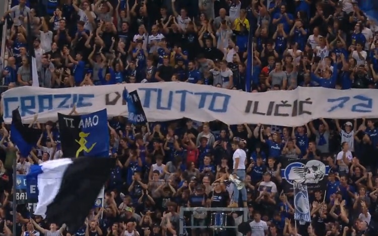 Los jugadores y aficionados del Atalanta rinden un emotivo homenaje al héroe saliente del club Josip Ilicic (Vídeo)